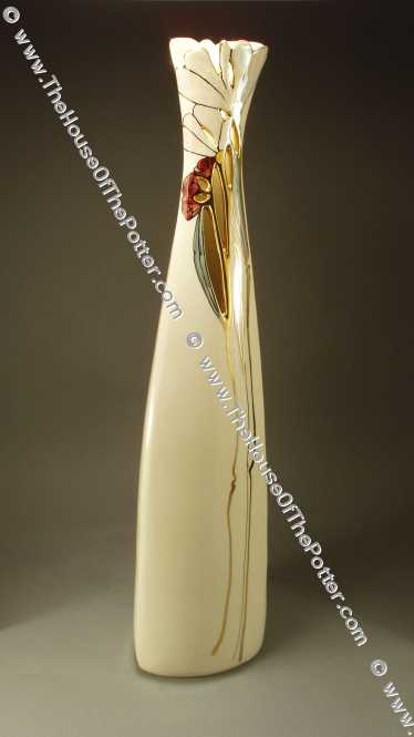 Tall Triangular Vase